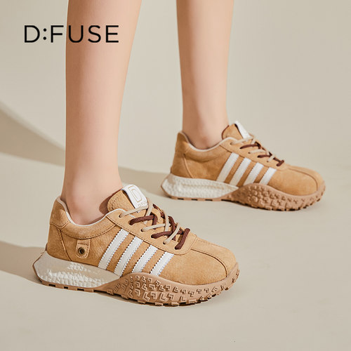 迪芙斯复古休闲运动鞋厚底增高