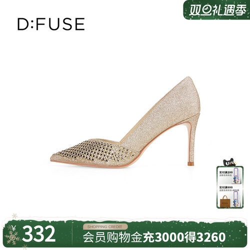 迪芙斯耀眼镭射宴会高跟鞋