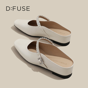 女2026新款 拖鞋 超火一脚蹬懒人鞋 凉鞋 外穿夏 法式 迪芙斯包头半拖鞋