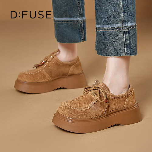 迪芙斯春季复古厚底时尚女