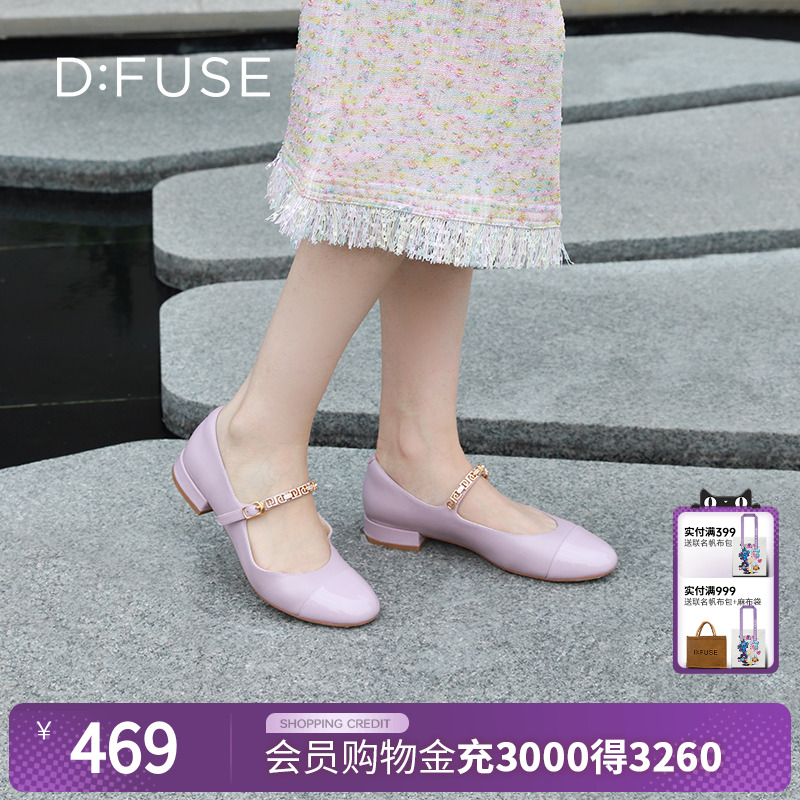 简约通勤平底玛丽珍鞋