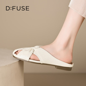 外穿潮流休闲凉拖软底一脚蹬懒人沙滩鞋 Dfuse迪芙斯春夏季 新款 女