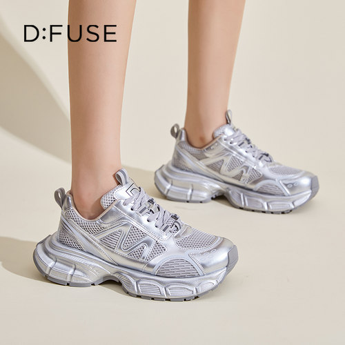 迪芙斯2026年春季厚底老爹鞋