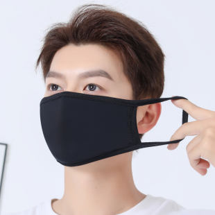 夏季 透气防晒遮阳冰丝单层口罩户外骑行旅游钓鱼防风防尘男女 薄款