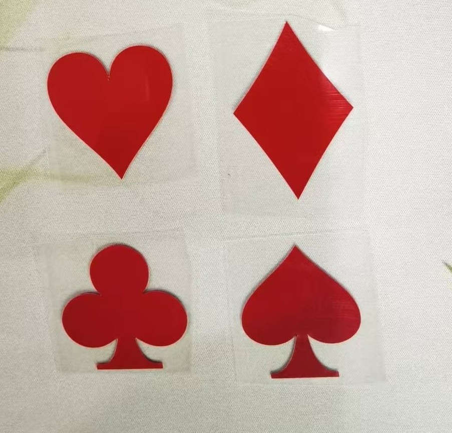 定做Logo厚板刻字膜梅花立体3D硅胶字母图标热转印烫画膜服装辅料
