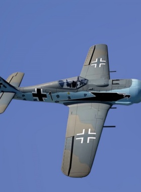 Dynam迪乐美 FW190翼展1.3m二战襟翼像真航模固定翼遥控飞机4S
