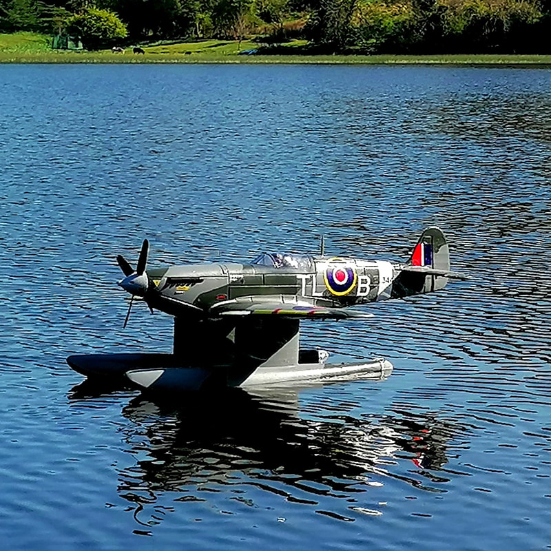 Dynam迪乐美Spitfire喷火航模1.2m水上飞机电动遥控固定翼4S动力