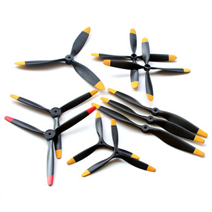 二叶桨三叶桨四叶桨螺旋桨像真机电动桨遥控模型固定翼桨