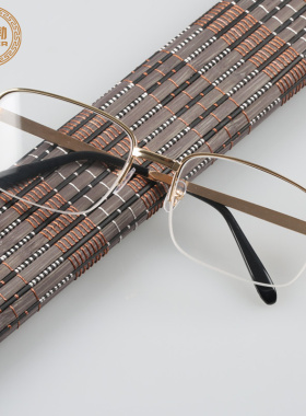 眼镜水晶男士中老年石头清凉通用