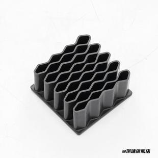 多功能客厅化妆品波浪笔架书房百搭收纳架盒眉笔分格立式硅胶厨房