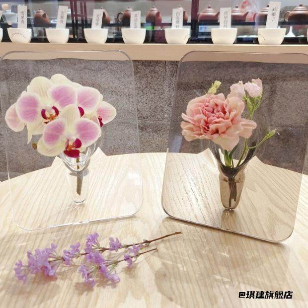 亚克力高颜值办公桌面ins风摆件相框花瓶高级感小众插花轻奢,家居饰品,桌面摆件,淘宝优惠券,粉丝福利购,淘宝优惠卷