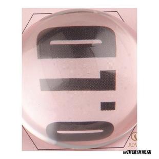 热销玻璃片圆形时光配件创意贴片百搭材料椭圆形半球滴胶干花材料