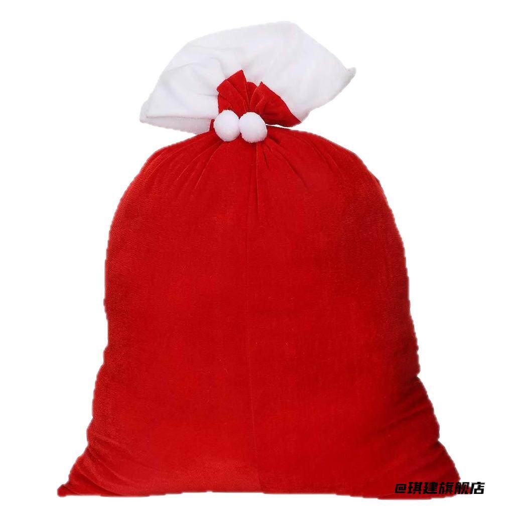 红袋子糖果礼品袋圣诞老人红袋子圣诞老人束口袋圣诞老人大背包