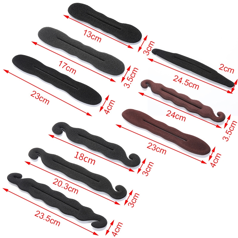 加厚海绵盘发器丸子头花苞头盘发棒大小号美发用品儿童成人用