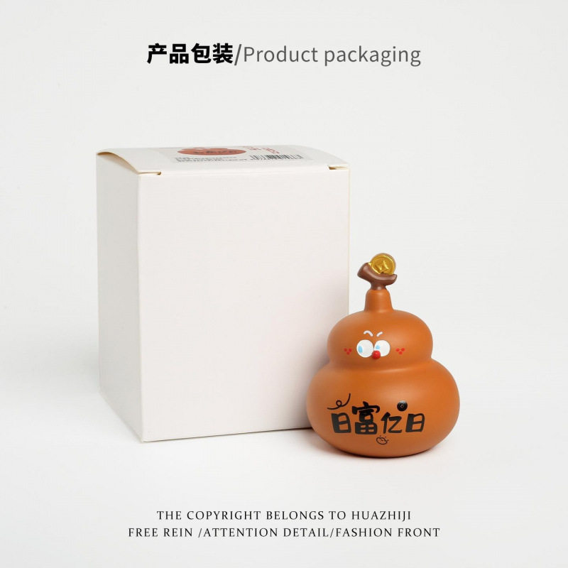 创意顺解压小葫芦摆件發小众装饰礼物小葫芦工位情绪稳定神器可爱