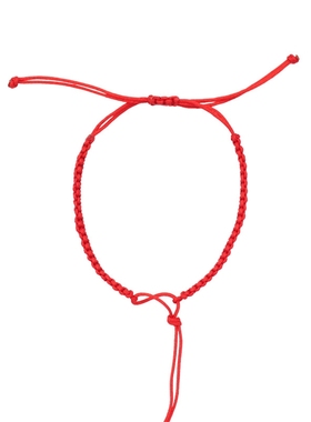 半成品红绳手链diy手绳简约手工编织可穿转运珠吊坠平安扣定制绳