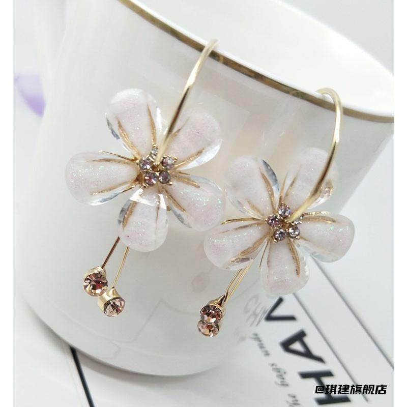 韩版耳环2025花瓣花瓣耳环个性百搭甜美太阳花粉色饰品圆圈,珠宝/钻石/翡翠,耳饰,淘宝优惠券,粉丝福利购,淘宝优惠卷