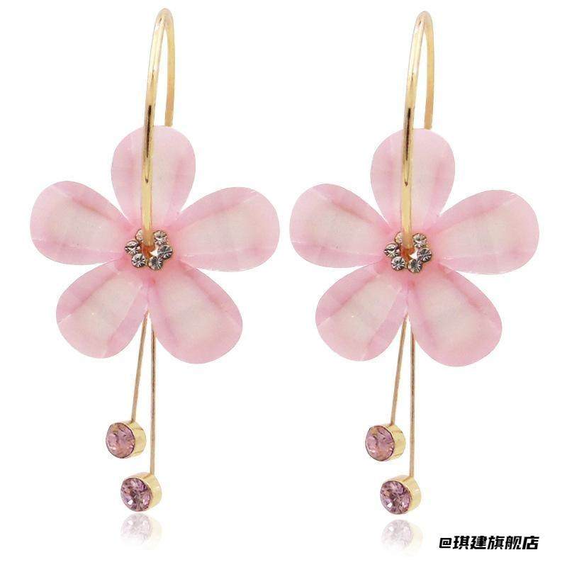 耳饰流苏6片时尚个性百搭新款花瓣耳环大圈圈粉色饰品太阳花耳钉,珠宝/钻石/翡翠,耳饰,淘宝优惠券,粉丝福利购,淘宝优惠卷