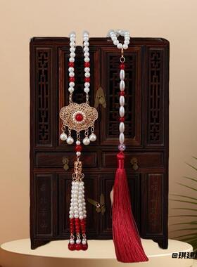 汉服古风配饰加长款仿珍珠璎珞