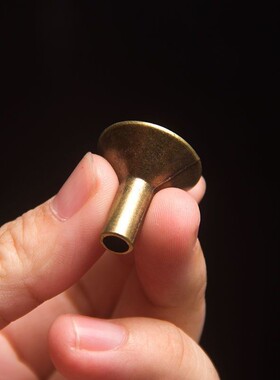 倒流香铜嘴铜底座崖柏檀香沉香插烟器件配件塔香黄铜香托摆件