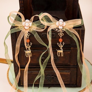 飘带古装发夹复古发饰神鹿古风可爱流苏瑶瑶边夹仙气遇见少女汉服