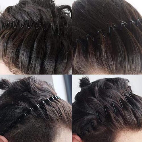 发窟隐形波浪压发发箍头箍背头