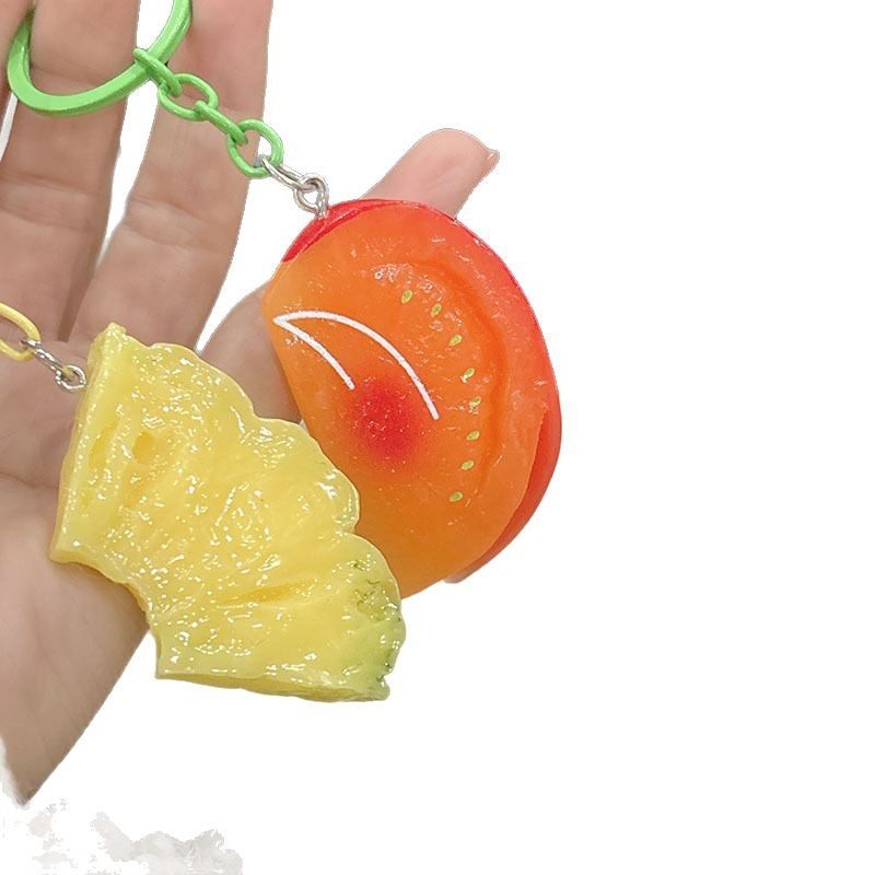 可爱仿真青苹果片学生小礼品装饰趣味创意番茄片钥匙扣挂件菠萝,节庆用品/礼品,钥匙扣,淘宝优惠券,粉丝福利购,淘宝优惠卷