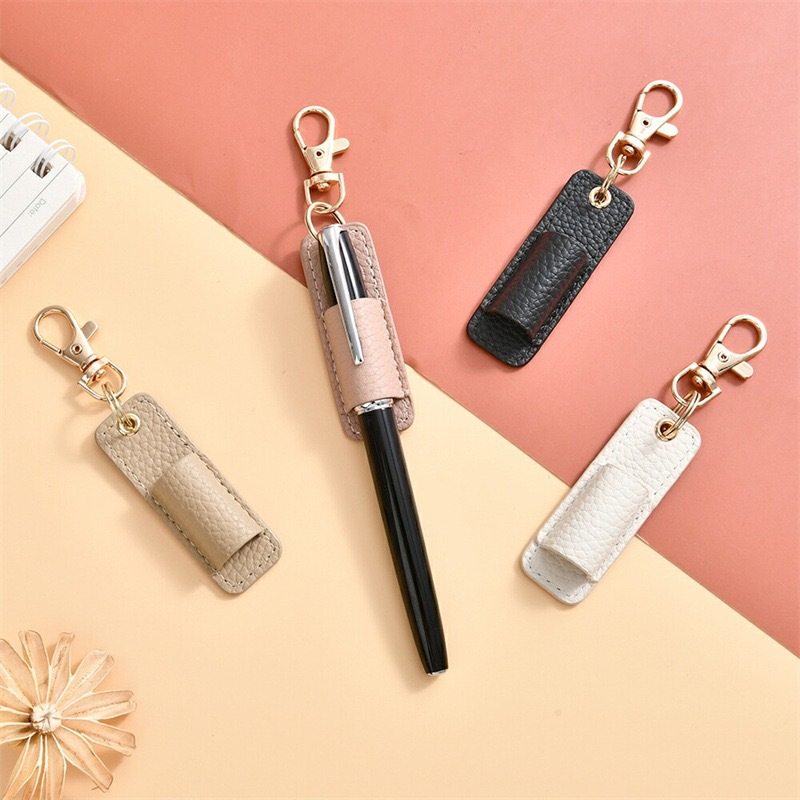 随声荔枝纹笔套护士打工族签字收纳笔袋皮革办公笔套,收纳整理,首饰架,淘宝优惠券,粉丝福利购,淘宝优惠卷