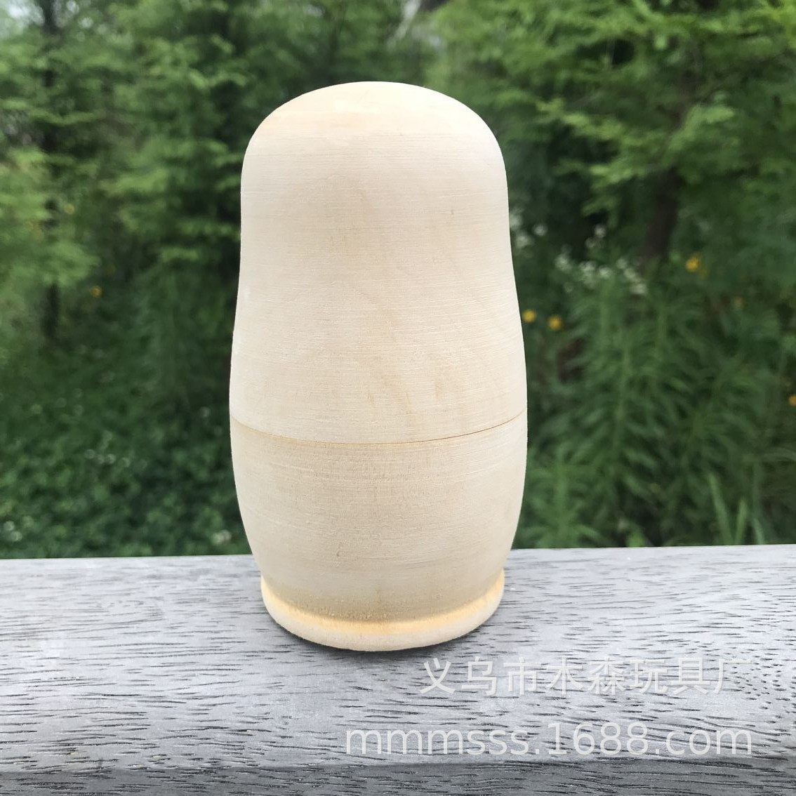 木质白胚套娃 diy手绘5层俄罗斯套娃 幼儿园手工创意荷木娃娃