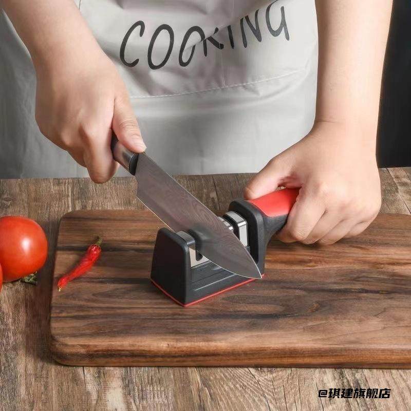 磨刀器快速切片刀三段磨刀器金刚石三段式锋利菜刀具开刃器磨刀架,家居饰品,桌面摆件,淘宝优惠券,粉丝福利购,淘宝优惠卷