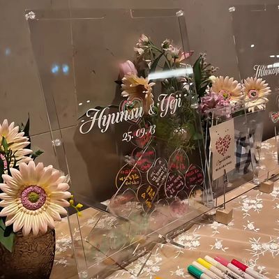 生日婚礼年会宾客创意亚克力签名