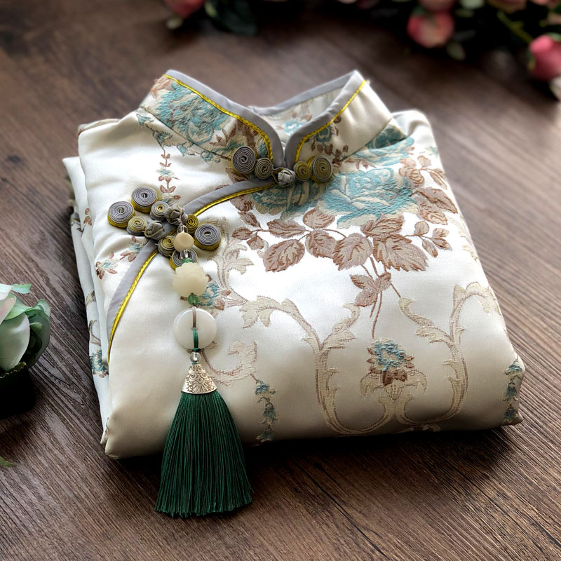 少女年轻款学生复古风蚀骨旗袍