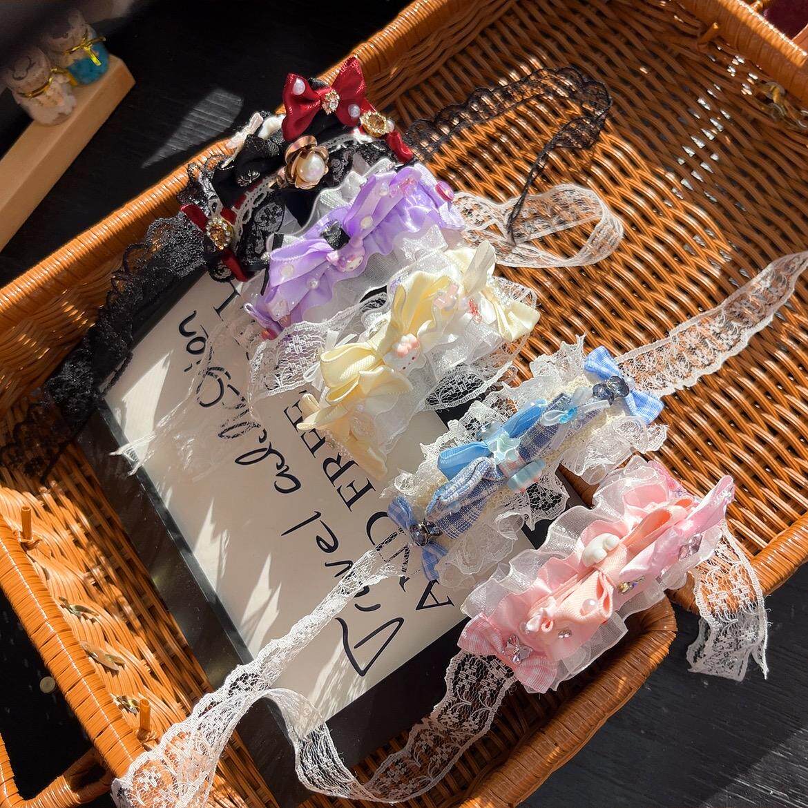 宠物发饰头饰狗狗头花可爱卡通宝石发箍约克夏马尔济斯蝴蝶结发夹