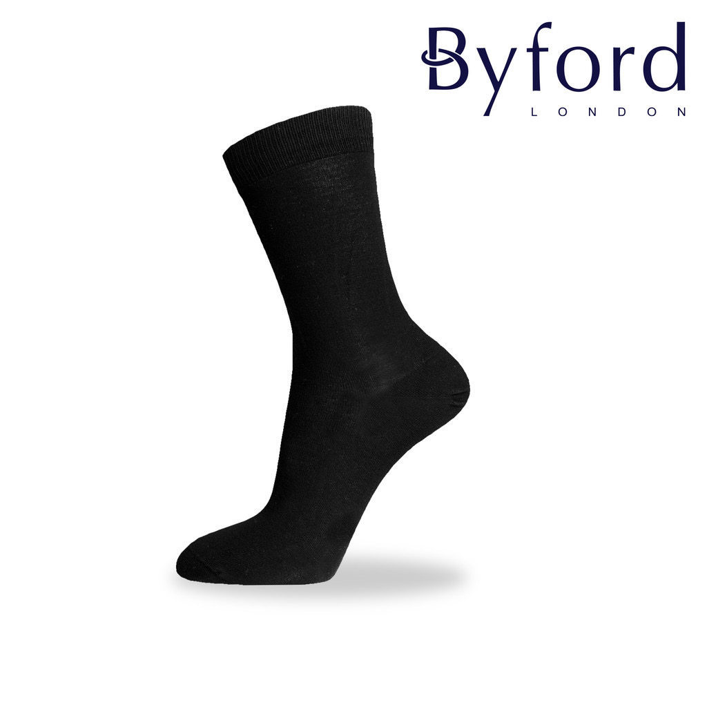 百富Byford春夏款男士薄款丝光棉商务超透气防臭海外专柜正品男袜