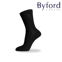 百富Byford春夏款男士薄款丝光棉商务超透气防臭海外专柜正品男袜