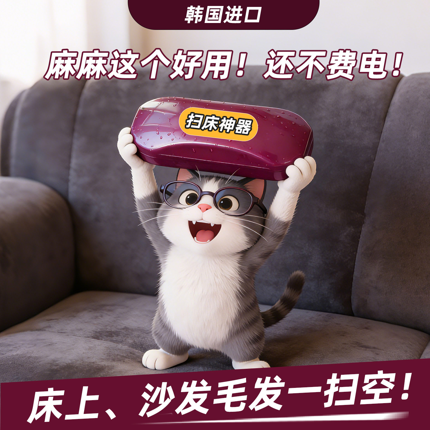韩国扫床神器家用床刷清理床单刷床毛刷吸灰除尘刷清洁吸尘扫床刷,家庭/个人清洁工具,床刷,淘宝优惠券,粉丝福利购,淘宝优惠卷
