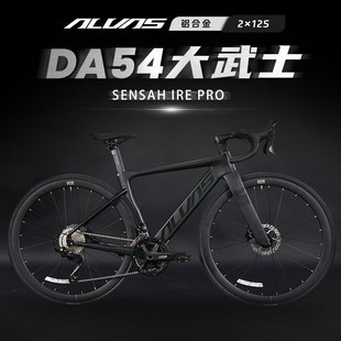 大武士顺泰2×12速铝合金公路自行车碳纤维前叉 ALVAS爱瓦士DA54