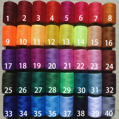 缝纫机线绣花彩线绣鞋垫刺绣棉线