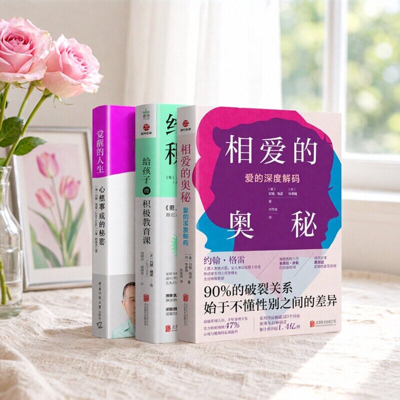 正版觉醒的人生:心想事成的秘密相爱的奥秘:爱的深度解码给孩子的积极教育课斯坦福男人来自火星女人来自金星作者约翰·格雷博士