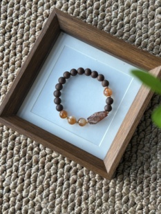 自制天然合香珠手串非遗古法中式药香女手链玫瑰香8mm胶花招财