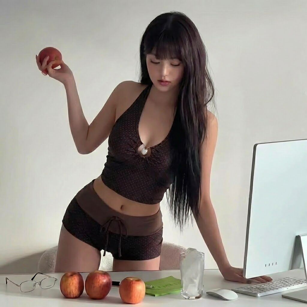 2026新款泳衣女分体平角裤高级感咖色波点度假温泉游泳衣保守