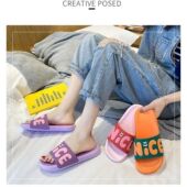 女款 2025时尚 居家室内夏季 拖鞋 新款 防滑防臭外穿百搭软底可爱凉拖