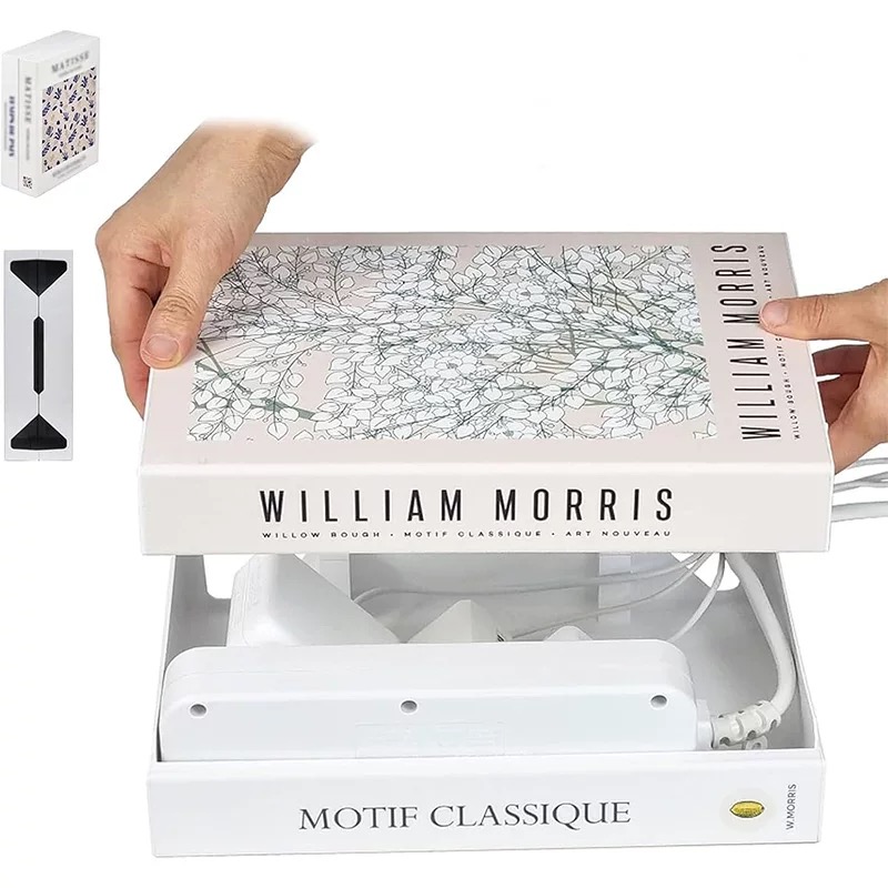 跨境Book-shaped charging cable storage box书形充电线收纳盒