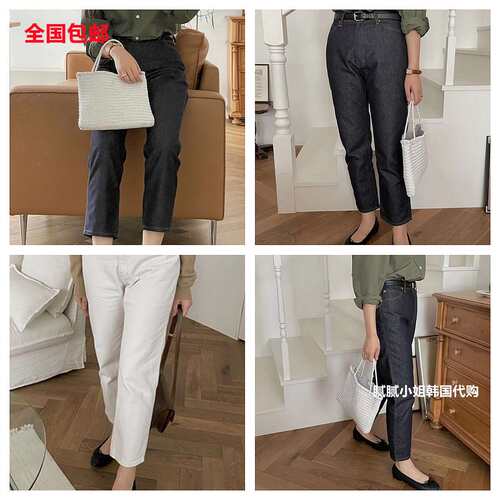 韩国 Monique081705秋冬 1oo棉质感赞 牛仔裤