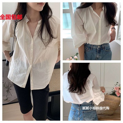 韩国 Vegetable 032309春夏 1oo棉 复古 质感 娃娃衫衬衫