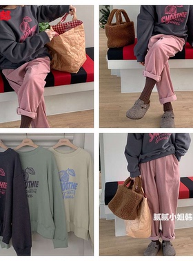 our moment新款韩国东大门代购 减龄加绒卫衣112012