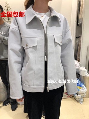 25早春新韩国东大门代购gabrielle袖口拉链翻领短外套