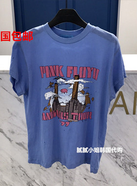 韩国东大门正品代购TARA BY MOTION破洞短袖修身T恤