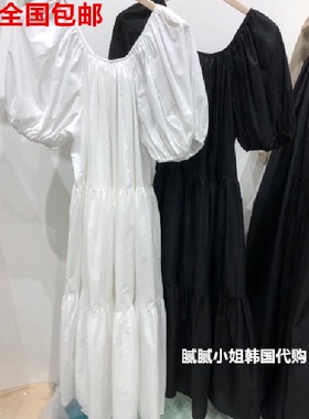 韩国东大门 Statement专柜品质 黑色连衣裙 2025新款夏装