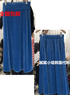 monday to sunday-P韩国东大门代购冬季女装新纯色休闲半身裙